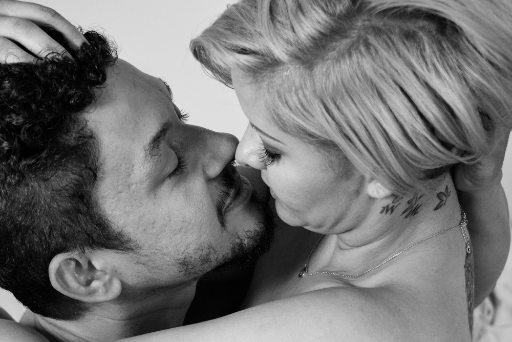 Casal Boudoir<br>Preto e Branco - casal 6