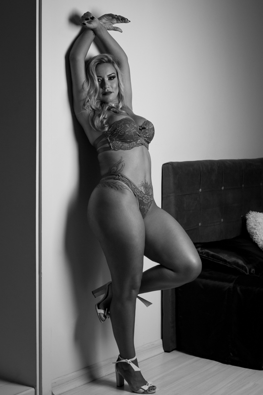Boudoir Sensual em Preto e Branco - sensual 7